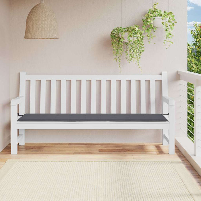 Pernă de bancă de grădină antracit 200x50x4 cm textil oxford WALTI