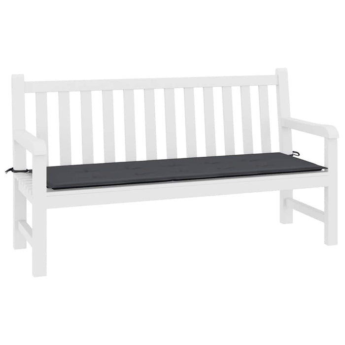 Pernă de bancă de grădină, negru, 200x50x4 cm, textil oxford WALTI