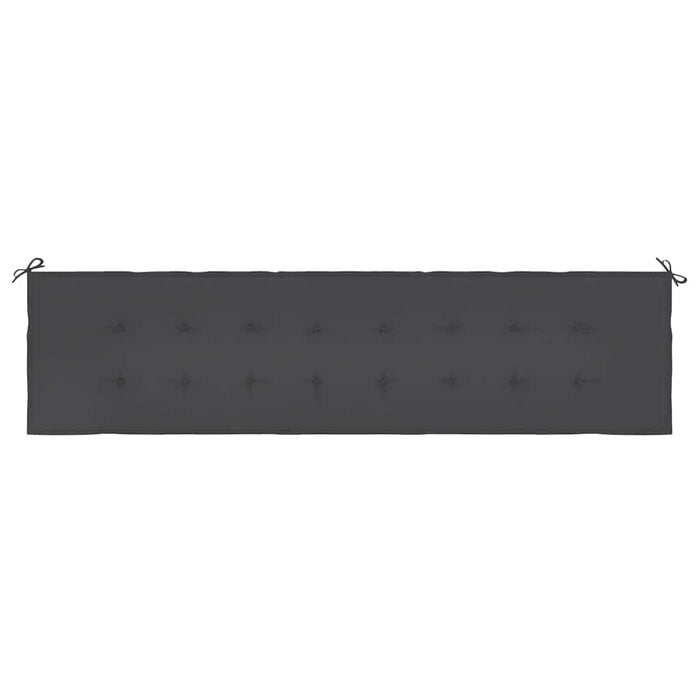 Pernă de bancă de grădină, negru, 200x50x4 cm, textil oxford WALTI