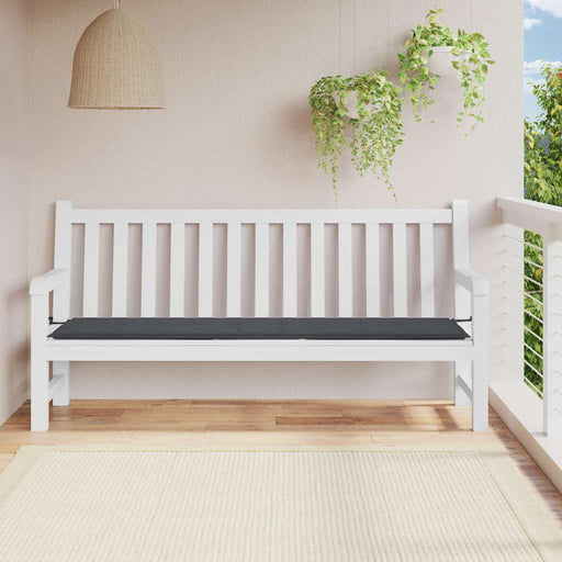 Pernă de bancă de grădină, negru, 200x50x3 cm, textil oxford - WALTI WALTI