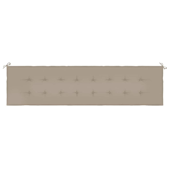 Pernă de bancă de grădină, gri taupe, 200x50x3 cm textil oxford WALTI