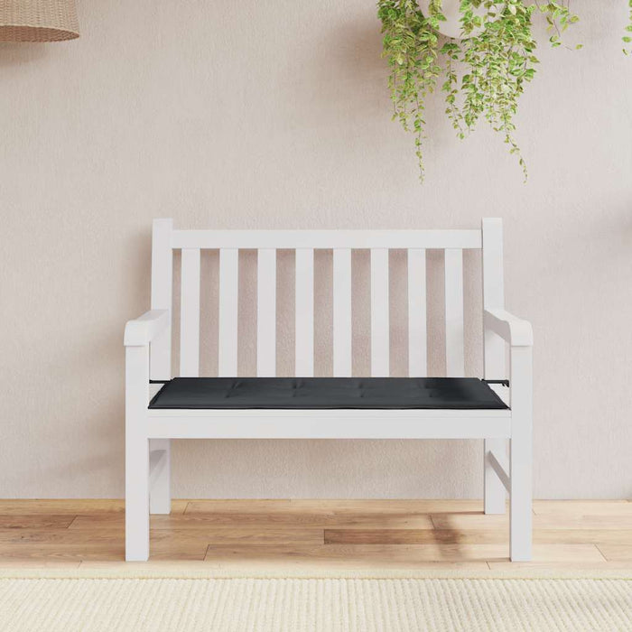 Pernă de bancă de grădină, negru, 100x50x4 cm, textil oxford WALTI