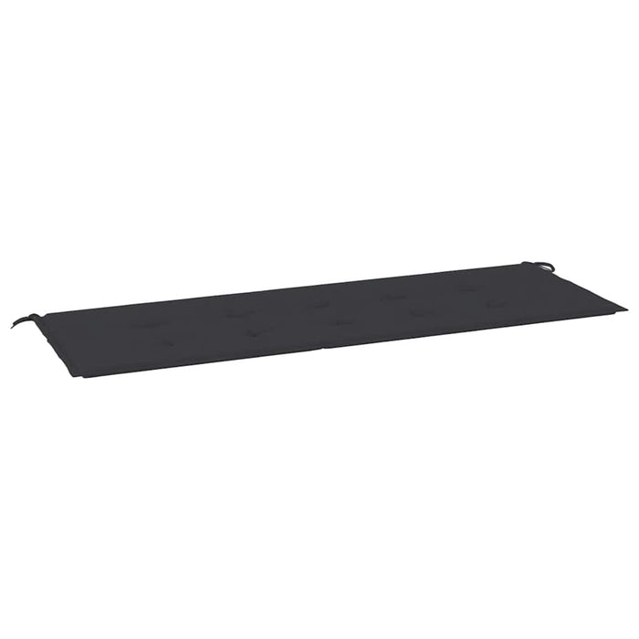 Pernă de bancă de grădină, negru, 150x50x4 cm, textil oxford WALTI