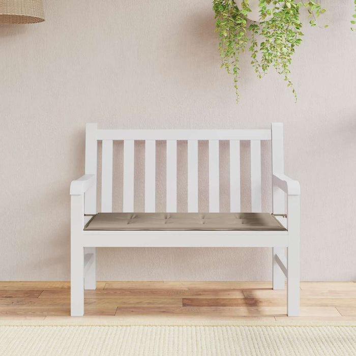 Pernă de bancă de grădină gri taupe, 120x50x4 cm, textil oxford WALTI