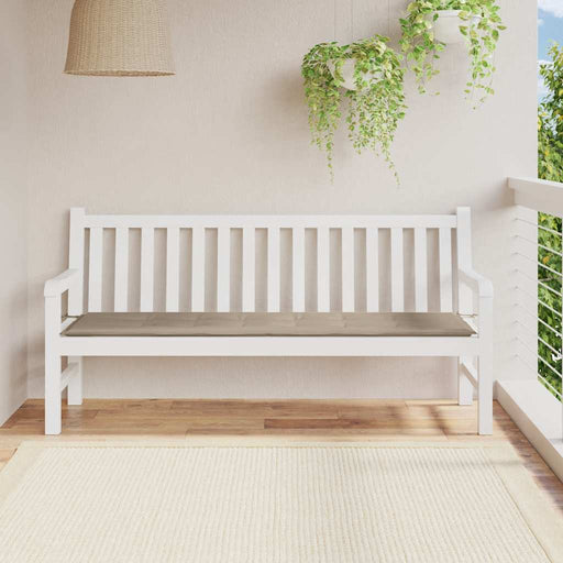Pernă de bancă de grădină gri taupe, 180x50x3 cm, textil oxford - WALTI WALTI