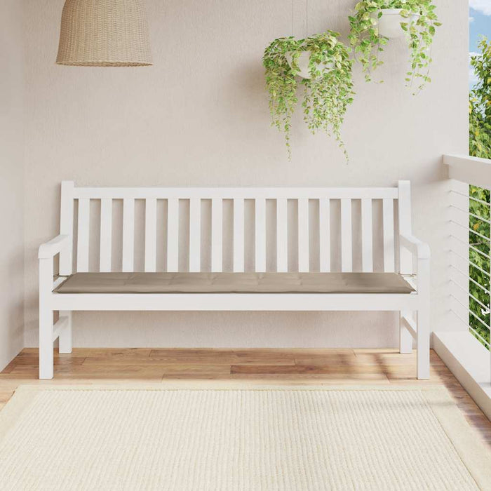 Pernă de bancă de grădină gri taupe, 180x50x4 cm, textil oxford WALTI