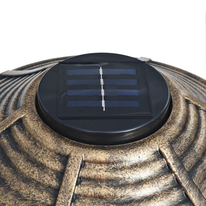Baie pentru păsări decorativă, cu LED alimentat solar, plastic - WALTI WALTI