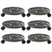 Suporturi de plante cu role, 6 buc., bronz, 30 cm, plastic - WALTI WALTI