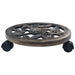 Suporturi de plante cu role, 6 buc., bronz, 30 cm, plastic - WALTI WALTI