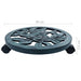 Suporturi de plante cu role, 6 buc., verde, 38 cm, plastic - WALTI WALTI