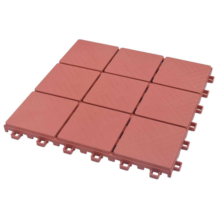 Plăci pentru Deck 10 pcs Roșu 30,5 x 30,5 x 2,2 cm - WALTI WALTI
