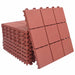 Plăci pentru Deck 10 pcs Roșu 30,5 x 30,5 x 2,2 cm - WALTI WALTI
