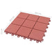 Plăci pentru Deck 10 pcs Roșu 30,5 x 30,5 x 2,2 cm - WALTI WALTI