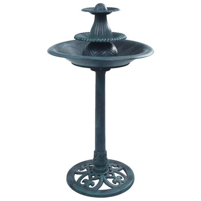Bazin pentru păsări cu fântână, verde, 50 x 91 cm, plastic - WALTI WALTI