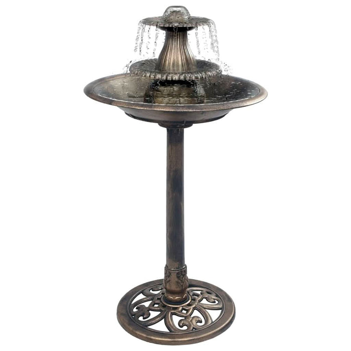 Bazin pentru păsări cu fântână, bronz, 50 x 91 cm, plastic - WALTI WALTI