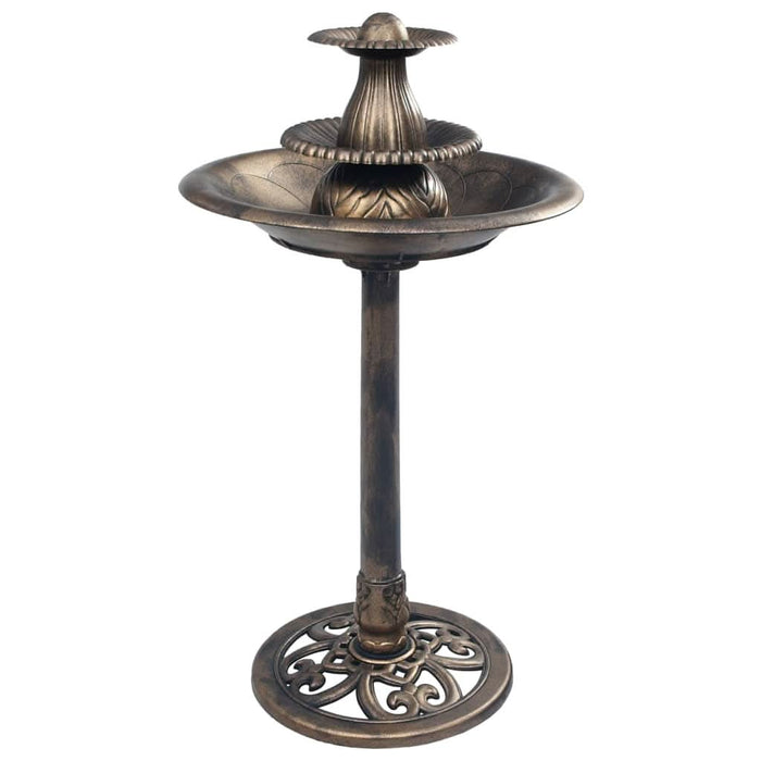 Bazin pentru păsări cu fântână, bronz, 50 x 91 cm, plastic - WALTI WALTI