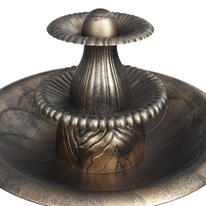 Bazin pentru păsări cu fântână, bronz, 50 x 91 cm, plastic - WALTI WALTI
