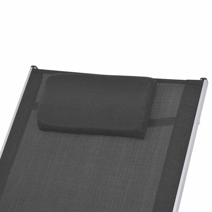 Scaun balansoar de exterior, negru, textilenă WALTI