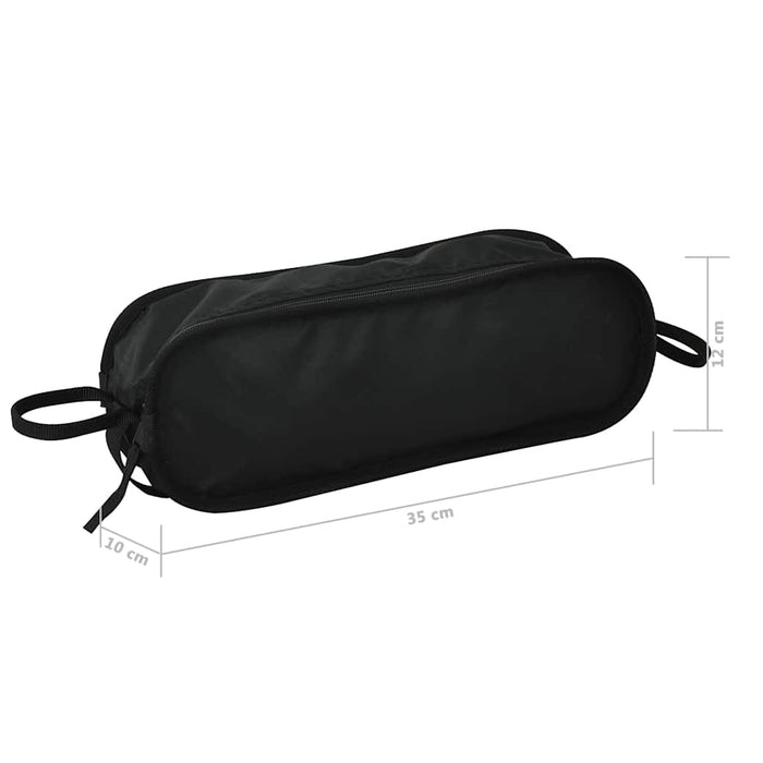 Scaune camping pliabile cu husă, 2 buc., 54x50x65 cm, aluminiu WALTI