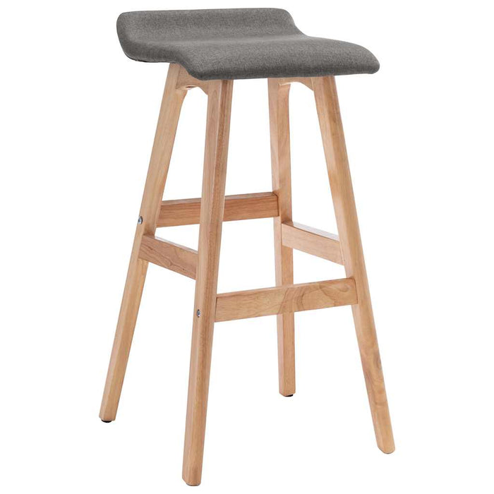 Scaun de bar, gri închis, material textil WALTI