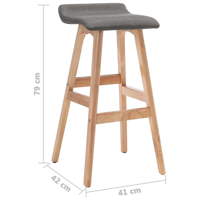 Scaun de bar, gri închis, material textil WALTI
