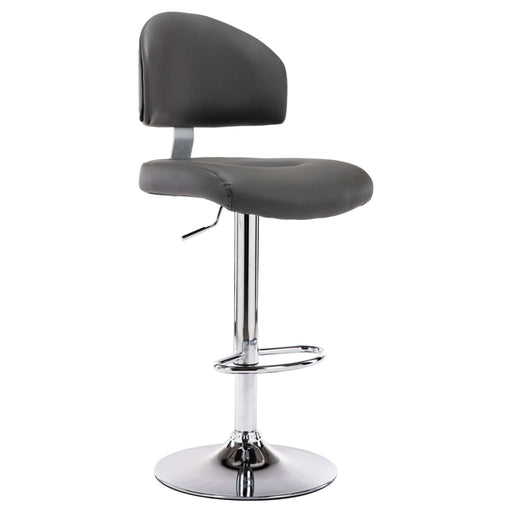 Scaun de bar, gri, piele ecologică - WALTI WALTI