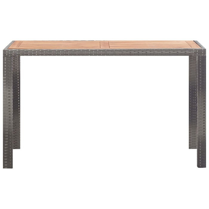 Set mobilier de exterior 5 piese antracit poliratan și acacia - WALTI WALTI