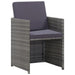 Set mobilier de exterior 5 piese antracit poliratan și acacia - WALTI WALTI