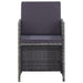 Set mobilier de exterior 5 piese antracit poliratan și acacia - WALTI WALTI