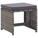 Set mobilier de exterior 5 piese antracit poliratan și acacia - WALTI WALTI