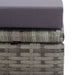 Set mobilier de exterior 5 piese antracit poliratan și acacia - WALTI WALTI
