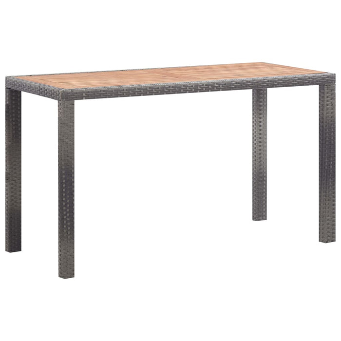 Set mobilier de exterior 5 piese antracit poliratan și acacia - WALTI WALTI