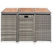 Set mobilier de exterior 11 piese antracit poliratan și acacia - WALTI WALTI