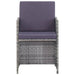 Set mobilier de exterior 11 piese antracit poliratan și acacia - WALTI WALTI