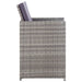 Set mobilier de exterior 11 piese antracit poliratan și acacia - WALTI WALTI