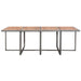 Set mobilier de exterior 13 piese antracit poliratan și acacia - WALTI WALTI