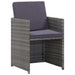 Set mobilier de exterior 13 piese antracit poliratan și acacia - WALTI WALTI