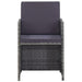 Set mobilier de exterior 13 piese antracit poliratan și acacia - WALTI WALTI