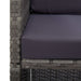 Set mobilier de exterior 13 piese antracit poliratan și acacia - WALTI WALTI