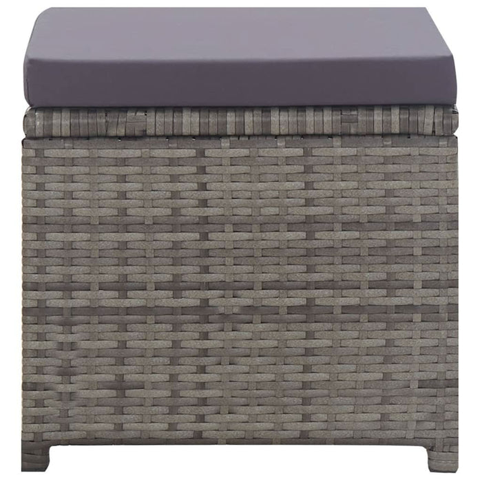 Set mobilier de exterior 13 piese antracit poliratan și acacia - WALTI WALTI