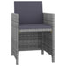 Set mobilier de exterior cu perne, 9 piese, antracit, poliratan - WALTI WALTI