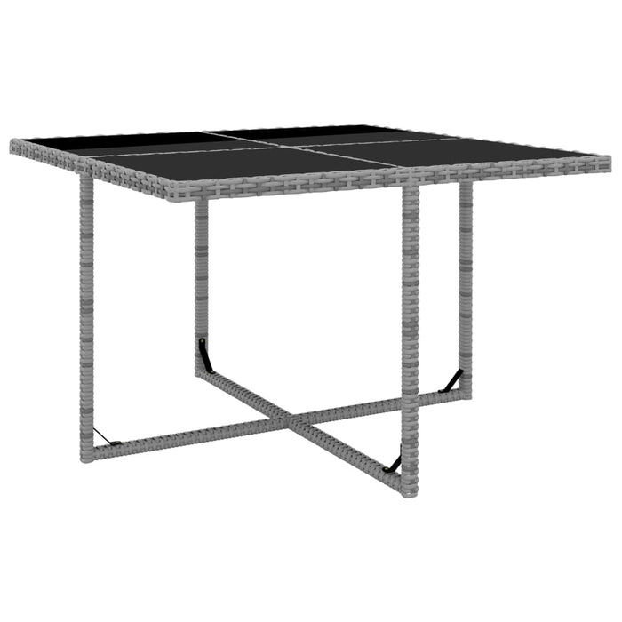 Set mobilier de exterior cu perne, 9 piese, antracit, poliratan - WALTI WALTI