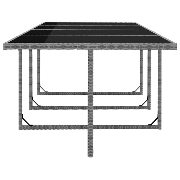 Set mobilier de exterior cu perne 13 piese, antracit, poliratan - WALTI WALTI