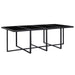 Set mobilier de exterior cu perne, 13 piese, negru, poliratan - WALTI WALTI