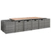 Set mobilier de exterior cu perne 13 piese, antracit, poliratan - WALTI WALTI