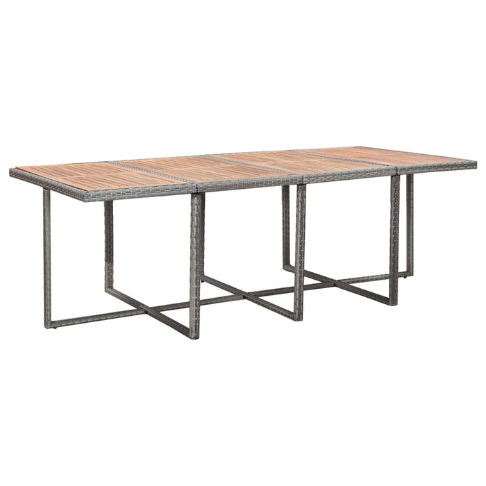 Set mobilier de exterior cu perne 13 piese, antracit, poliratan - WALTI WALTI