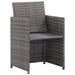 Set mobilier de exterior cu perne 13 piese, antracit, poliratan - WALTI WALTI