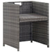 Set mobilier de exterior cu perne 13 piese, antracit, poliratan - WALTI WALTI