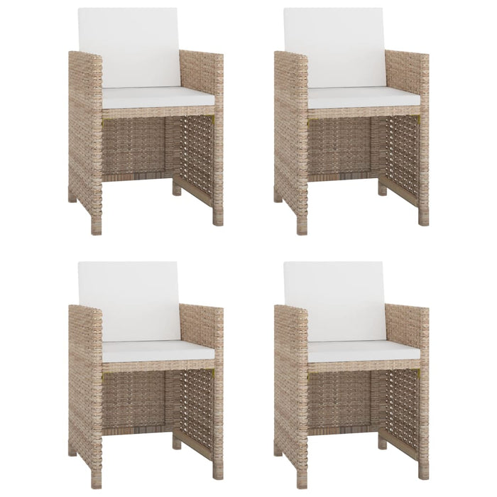 Set mobilier de exterior cu perne, 5 piese, bej, poliratan - WALTI WALTI