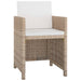 Set mobilier de exterior cu perne, 5 piese, bej, poliratan - WALTI WALTI